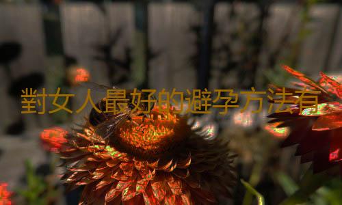 對女人最好的避孕方法有哪些